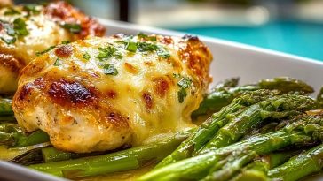 Caesar Chicken with Asparagus