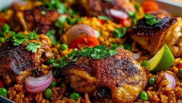 Caribbean Chicken and Spiced Rice