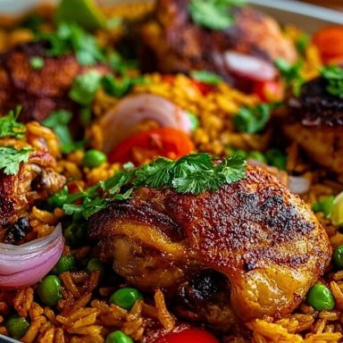 Caribbean Chicken and Spiced Rice