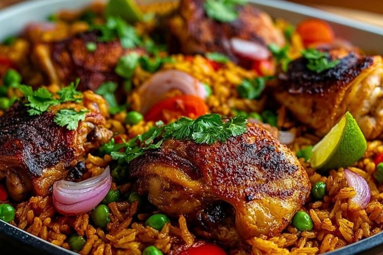 Caribbean Chicken and Spiced Rice
