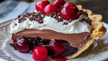 Chocolate Cherry Cream Pie