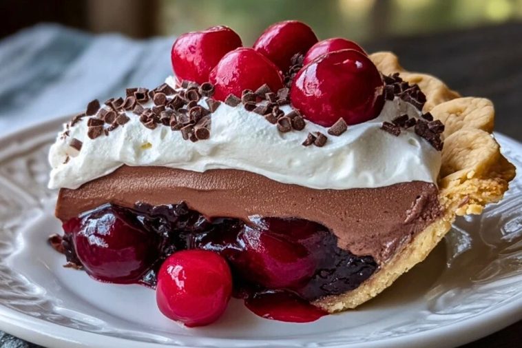 Chocolate Cherry Cream Pie