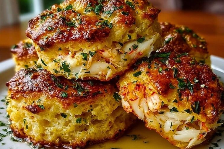 Crab Stuffed Cheddar Bay Biscuits