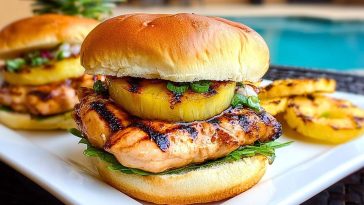 Grilled Hawaiian Chicken Sandwiches