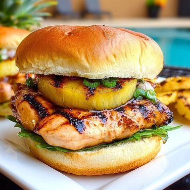 Grilled Hawaiian Chicken Sandwiches
