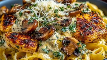 Heavenly Chicken Mushroom Pasta
