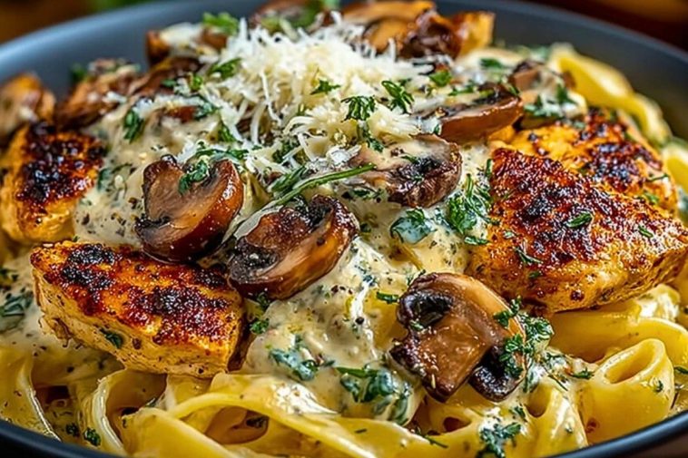 Heavenly Chicken Mushroom Pasta