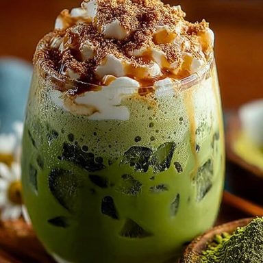 Iced Brown Sugar Matcha Latte