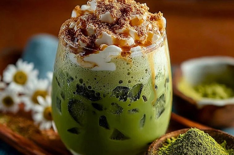 Iced Brown Sugar Matcha Latte