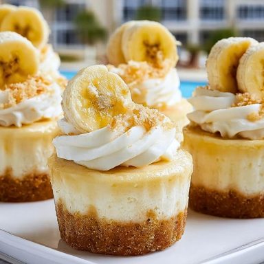 Irresistible Mini Banana Pudding Cheesecakes