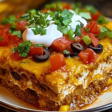 Layered Burrito Casserole