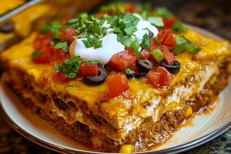 Layered Burrito Casserole