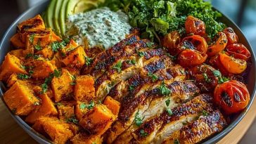 Loaded Grilled Chicken & Sweet Potato Power Bowl