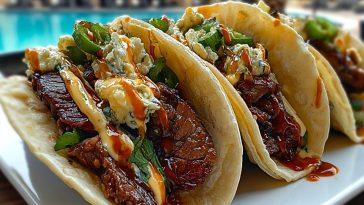 Mouthwatering Garlic Butter Honey BBQ Beef Tacos