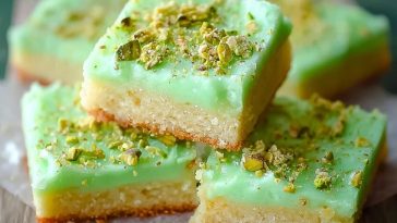 Pistachio Pudding Sugar Cookie Bars