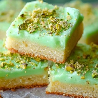 Pistachio Pudding Sugar Cookie Bars