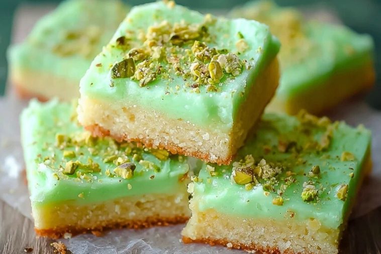 Pistachio Pudding Sugar Cookie Bars