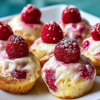 Raspberry Cream Cheese Pastry Bites