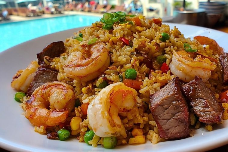 Shrimp and Steak Fried Rice
