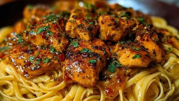 Spicy Cajun Honey Butter Chicken & Pasta