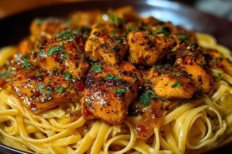 Spicy Cajun Honey Butter Chicken & Pasta