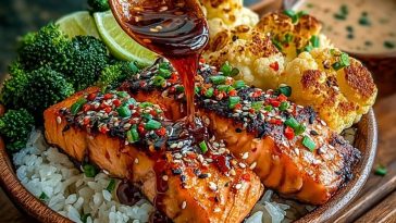 Sriracha Honey Salmon Bowls