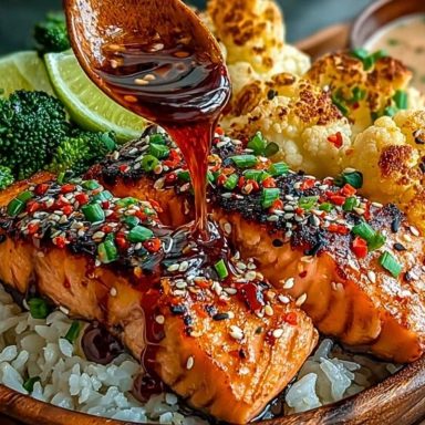 Sriracha Honey Salmon Bowls
