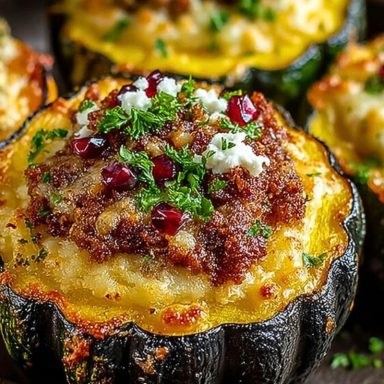 Stuffed Baked Acorn Squash
