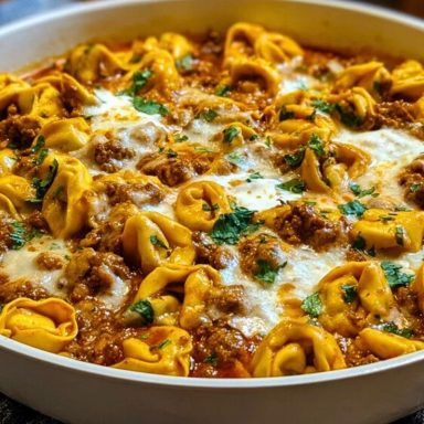 Cheesy Beef Enchilada Tortellini