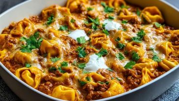 Cheesy Beef Enchilada Tortellini