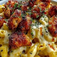 Creamy Honey Pepper Chicken Mac and Cheese Delight 1