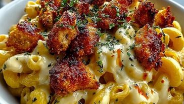 Creamy Honey Pepper Chicken Mac and Cheese Delight 1