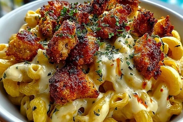 Creamy Honey Pepper Chicken Mac and Cheese Delight 1