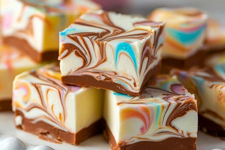 Easy Marshmallow Swirl Fudge