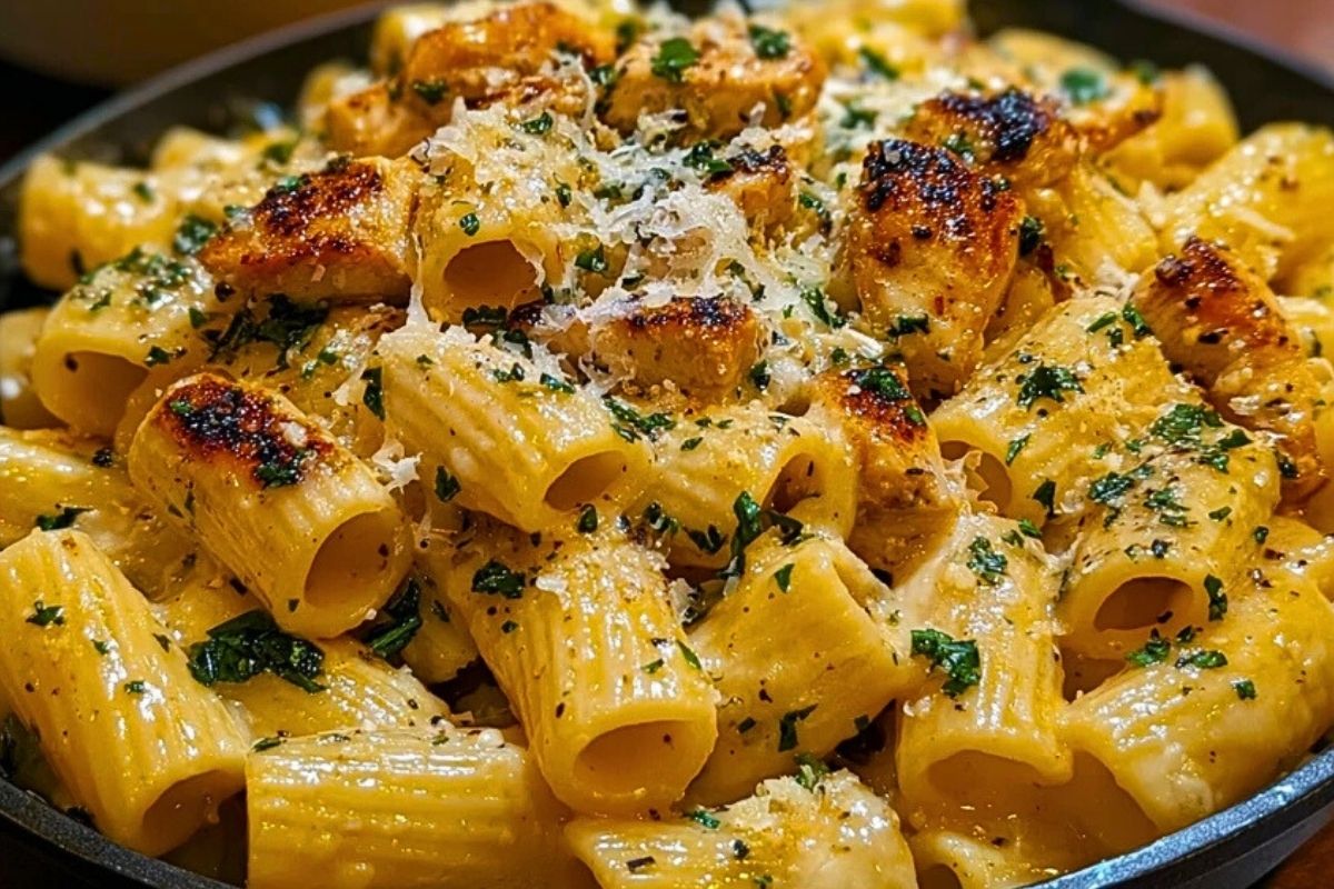 Garlic Butter Chicken Rigatoni Recipe