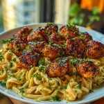 Maple Garlic Chicken Bites with Spicy Cajun Alfredo 1
