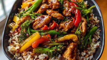 Next-Level Teriyaki Chicken Stir-Fry with Rainbow Veggies & Wild Rice