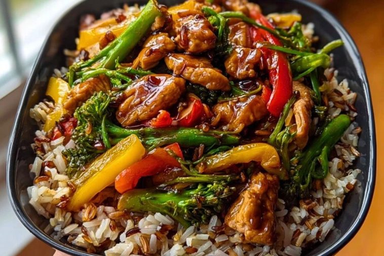 Next-Level Teriyaki Chicken Stir-Fry with Rainbow Veggies & Wild Rice
