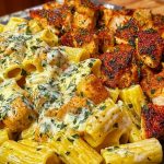 Spicy Cajun Chicken Rigatoni with Velveeta Garlic Cream Sauce