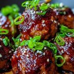 Sticky Korean BBQ Meatballs with Gochujang Glaze 1
