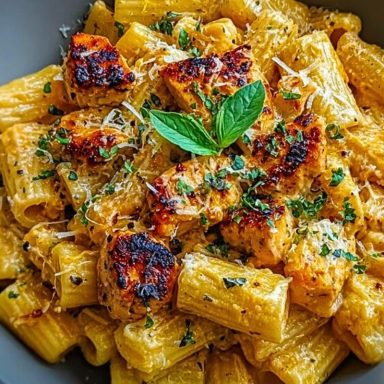 Ultimate Garlic Butter Chicken Rigatoni Recipe
