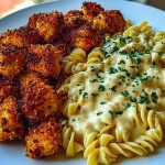 Ultimate Parmesan Crusted Chicken Bites Recipe with Smoked Cajun Alfredo Gemelli 1