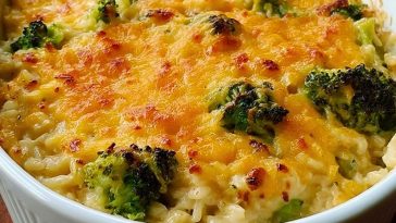 Broccoli Rice Chicken and Cheese Casserole Recipe