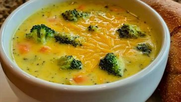 Broccoli and Cheese Soup in a Slow Cookeer