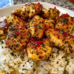 Chicken Scampi with Creamy Garlic Parmesan Rice