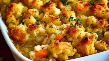 Chicken Stuffing Casserole