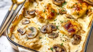 Chicken and Mushroom Bake Recipe