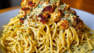 Creamy Cajun Chicken Spaghetti with Garlic Mozzarella Sauce
