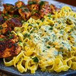 Creamy Velveeta Chicken Fettuccine with Garlic Cheese Sauce