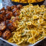 Easy Creamy Velveeta Chicken Bowtie Pasta with Garlic Mozzarella Sauce